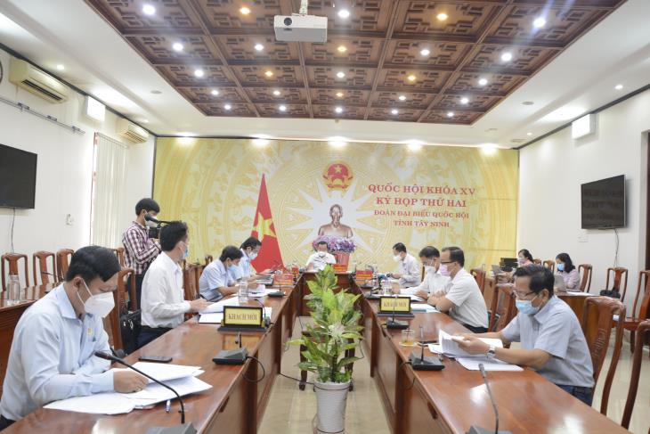 Đoàn đại biểu Quốc hội tỉnh Tây Ninh: Thảo luận ở Tổ tại kỳ họp thứ 2, Quốc hội khóa XV